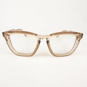 Quay Blue Light Eyeglasses Womens Brown Hardwire Bevel 126 Square Lens NEW